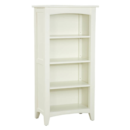 ALATERRE FURNITURE Shaker Cottage 3-Shelf 48" Bookcase, Ivory ASCA08IV